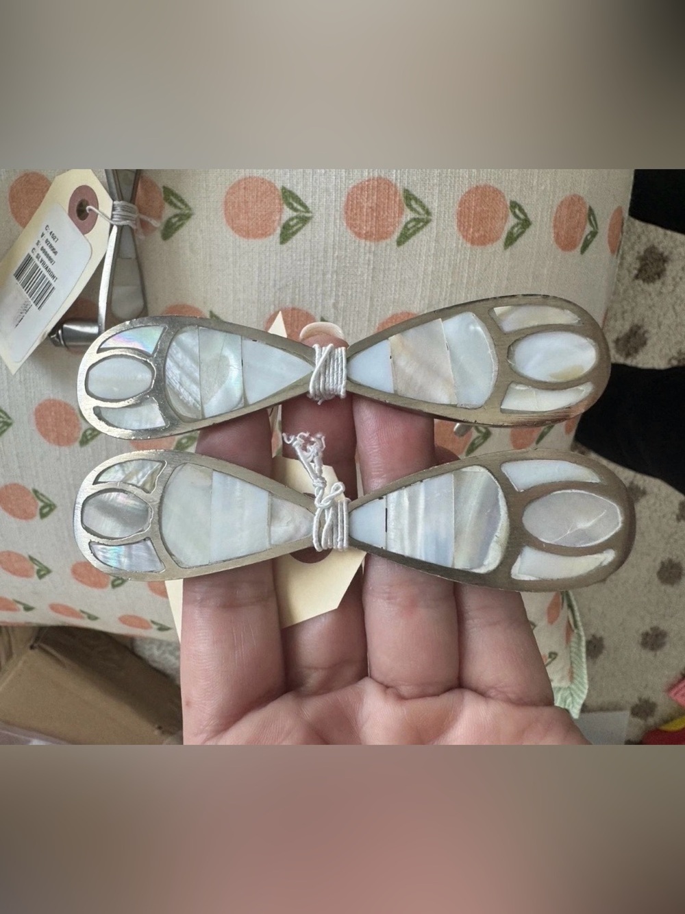 NEW Anthropologie Pearlescent Serpentine Handle, Mother of Pearl, Set of 2